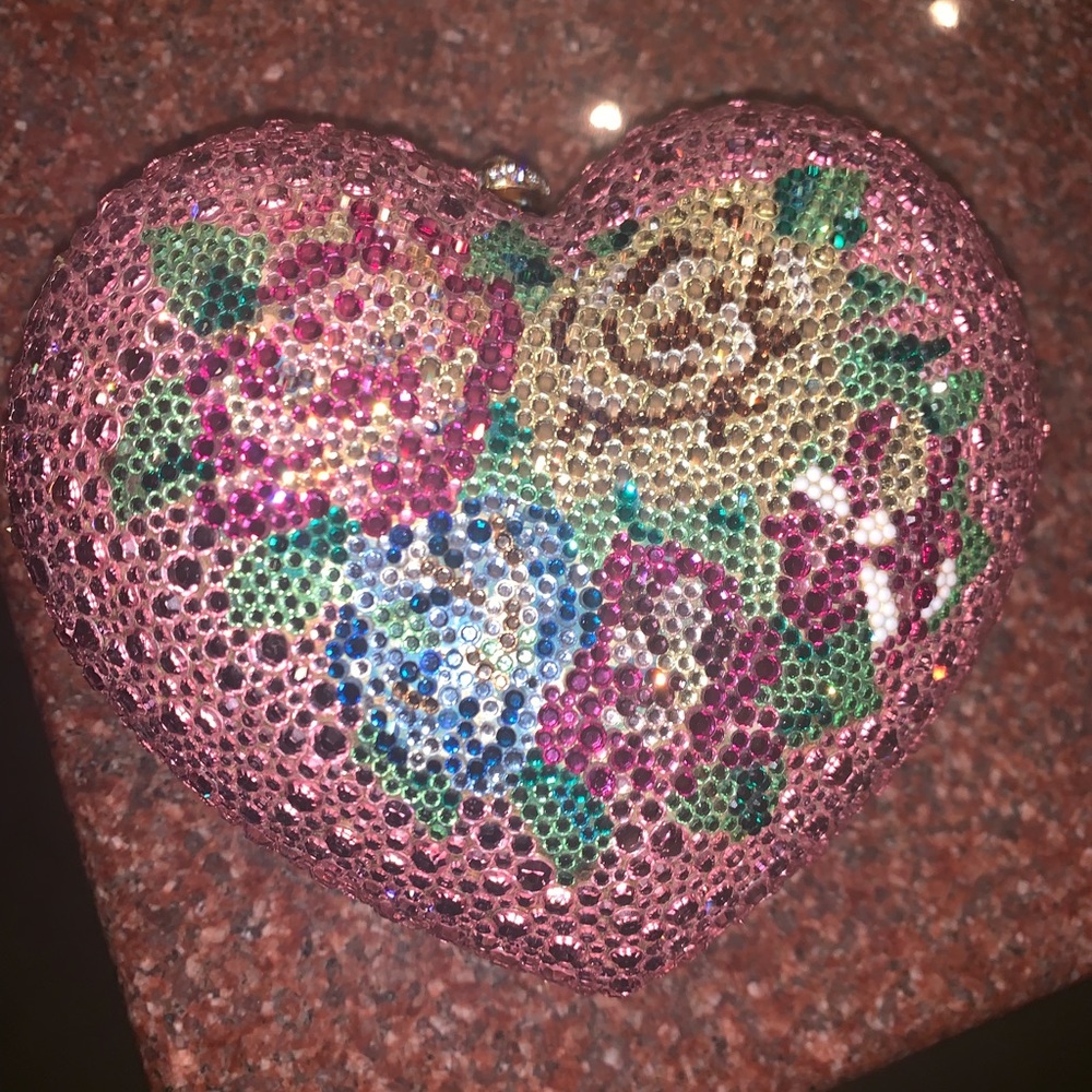 Katherine Baumann Multi color Crystal Clutch